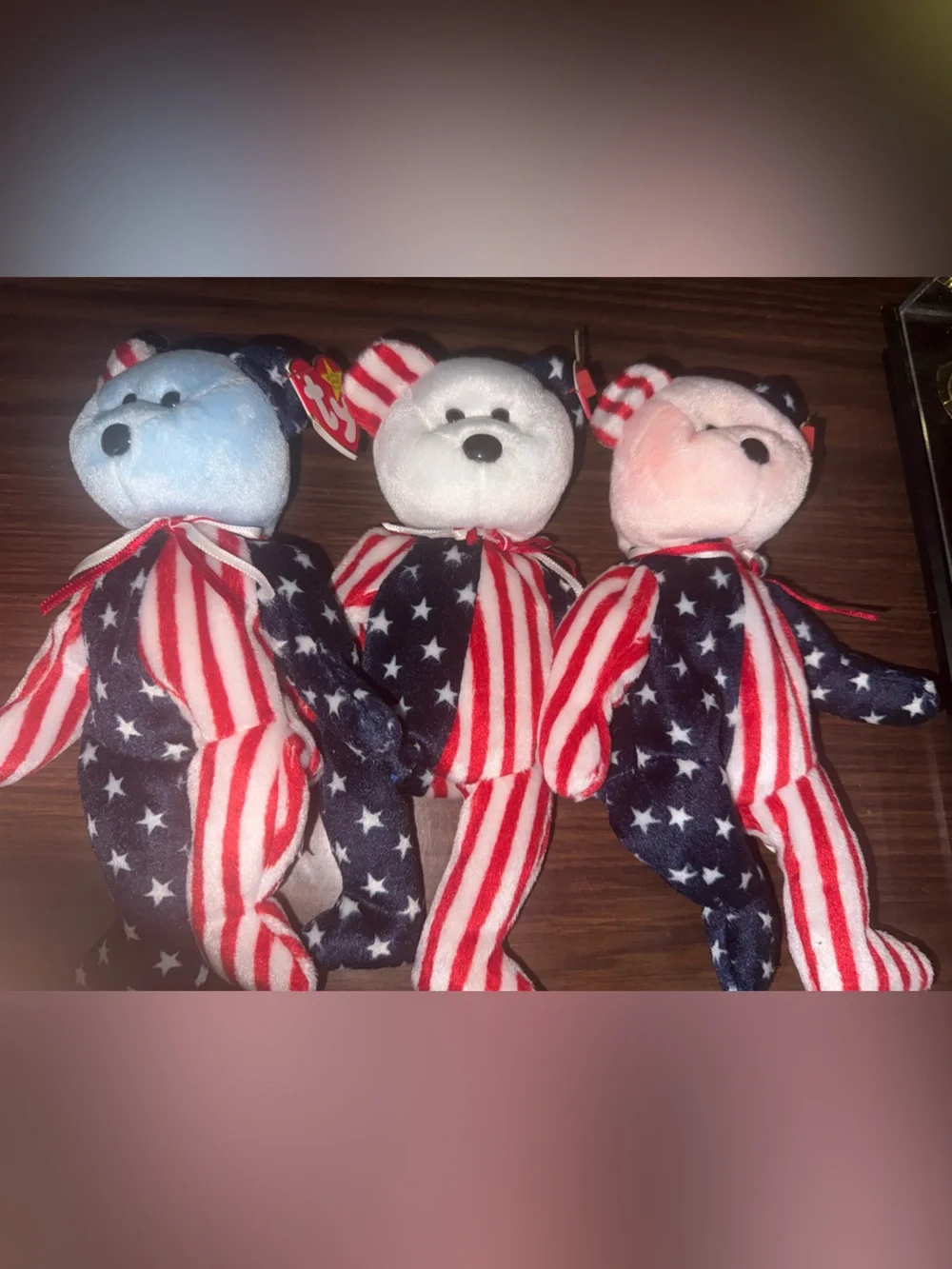 Complete Set of 3 Ty Beanie Babies 